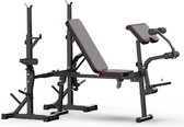 Banc de musculation multifonctionnel PH Fitness - Dossier réglable - Musculation - Bench Press - Home Gym - Zwart