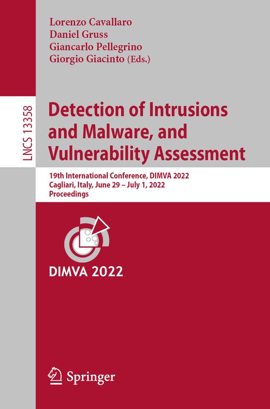 Lecture Notes in Computer Science13358- Detection of Intrusi ... - cover
