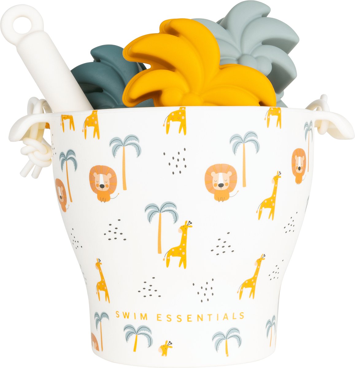 Swim Essentials Strand Speelset Jungle - Strandspeelgoed - Emmertje schepje & 3 vormpjes