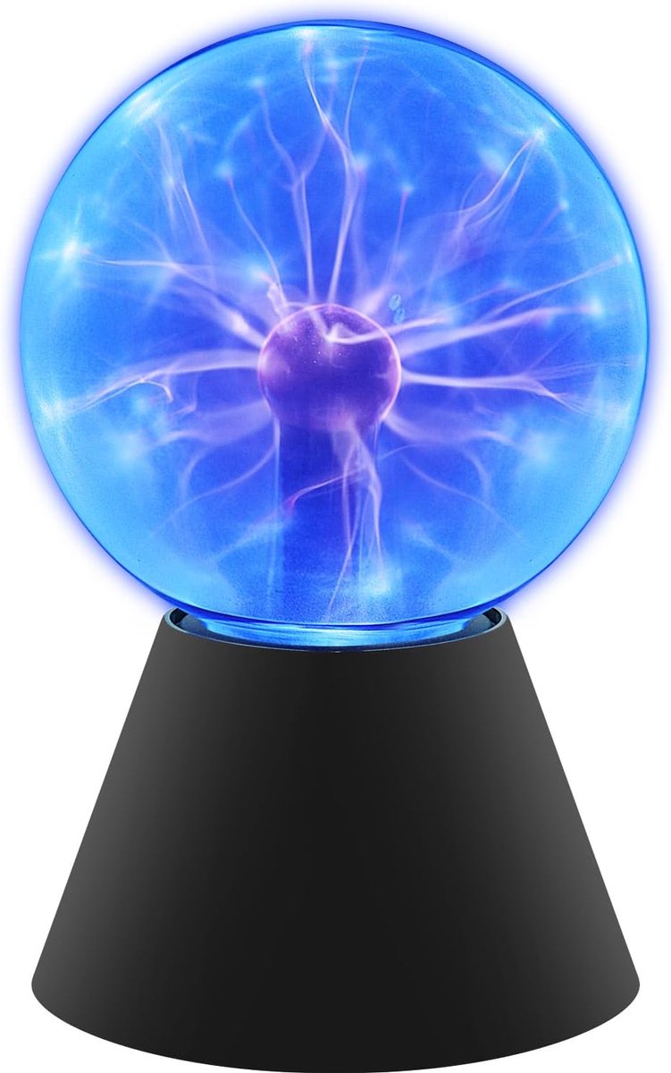 DAXGD Palla al Plasma Magica 5''Sfera al Plasma,Lampada al plasma Nebula sensibi