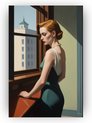 Vrouw Edward Hopper stijl