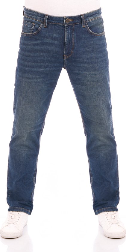Tom Tailor Heren Jeans Broeken Marvin regular/straight Fit Blauw 42W / 32L Volwassenen Denim Jeansbroek