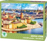 M. Puzzle Brocoli 1000 pièces - Gamla Stan - Puzzle Stockholm Suède - Collection Villes - 68 x 48 cm