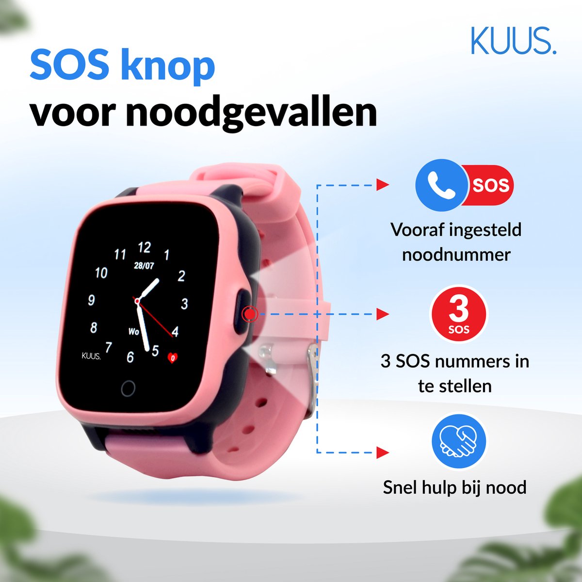 KUUS. W2 4G - Montre Connectée Enfant Fille et Garçon- Traceur GPS Enfant  Montre 4g