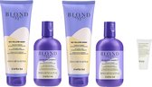 Inebrya - Blondesse No-Yellow Shampoo 300ML (2x) + Inebrya No-Yellow Mask 250ML (2x) + Gratis Evo Travel Size