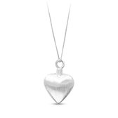 Senz Jewels Sterling zilveren urnhanger in hartvorm - Mat