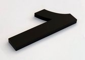 Promessa-Design - Numéro de maison 1 Acrylique Zwart Mat Groot - Hauteur 25 cm - Épaisseur 10 mm - sans entretien - Type Acrylique/25/Noir Mat/Arial.