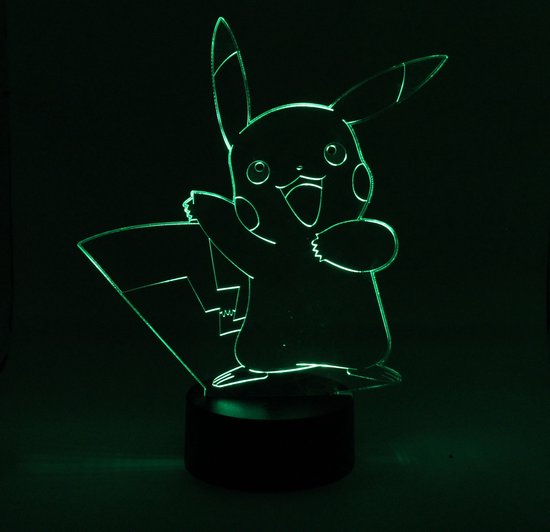 Hilset Creative 3D led lamp - pickachu