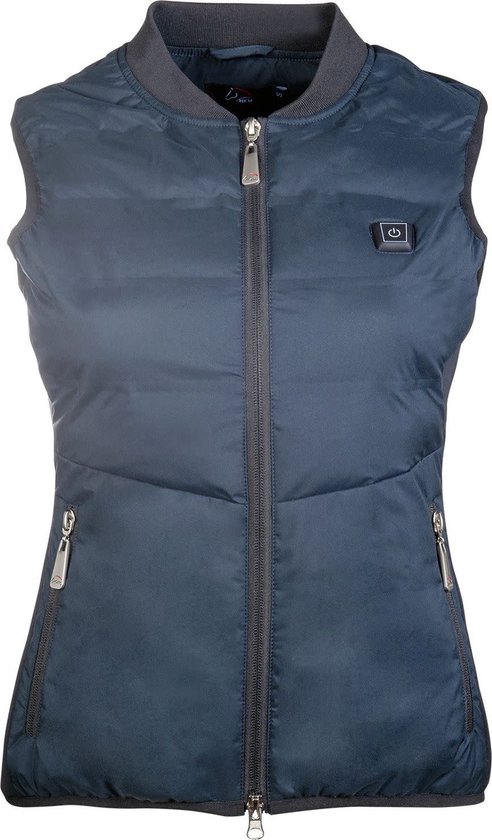Body warmer Comfort avec chauffage bleu foncé taille L avec power bank (5 000 mAh)