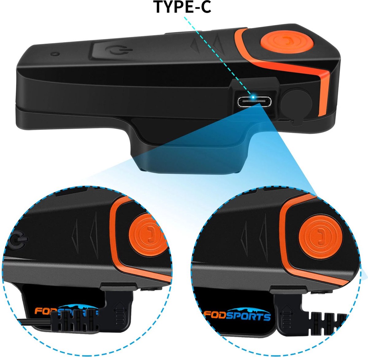 THcom - Motorhelm Intercom - Communicatie Bluetooth - Headset - Motor Intercom