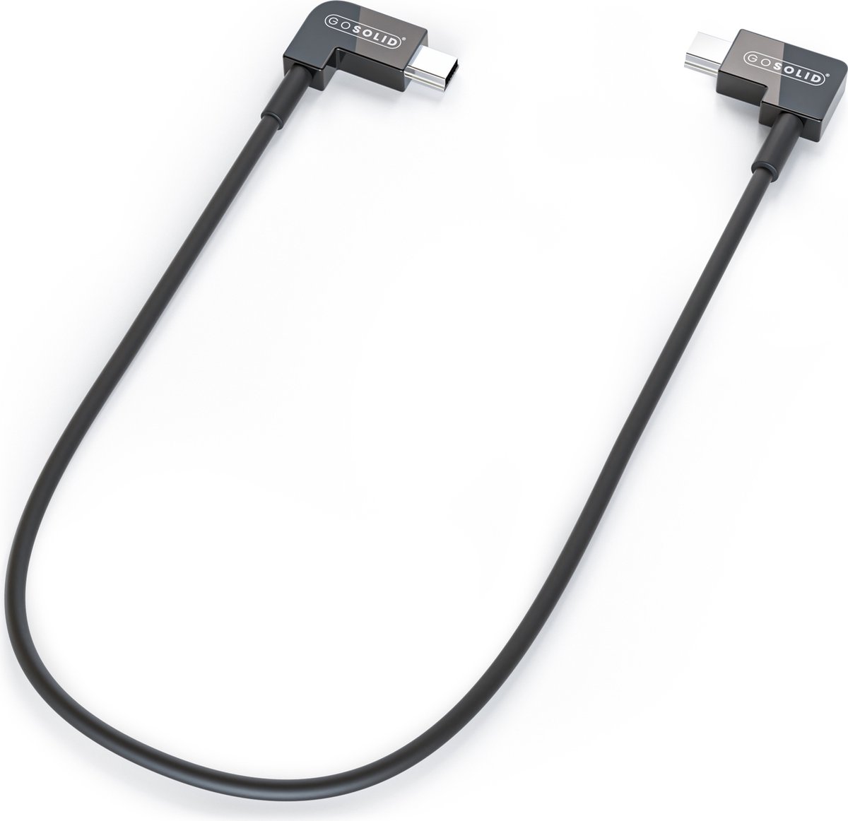 GO SOLID! ® Oplaadkabel geschikt voor smartphones Micro USB -> Micro USB - Zwart