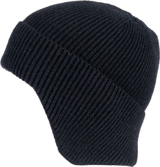 Commando muts earmuff Zwart gebreid bol