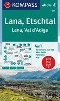 KOMPASS Wanderkarte 054 Lana, Etschtal / Lana, Val d´Adige 1:25.000