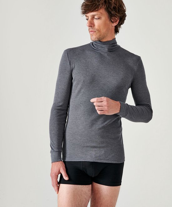 Damart - Sous-pull en jersey finement côtelé, Thermolactyl® - Homme - Grijs - (94-101) M