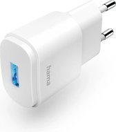 Hama Oplader - USB-A Adapter - Muurlader - Wandlader - 6 W - Geschikt voor Smartphone en Tablet - Wit