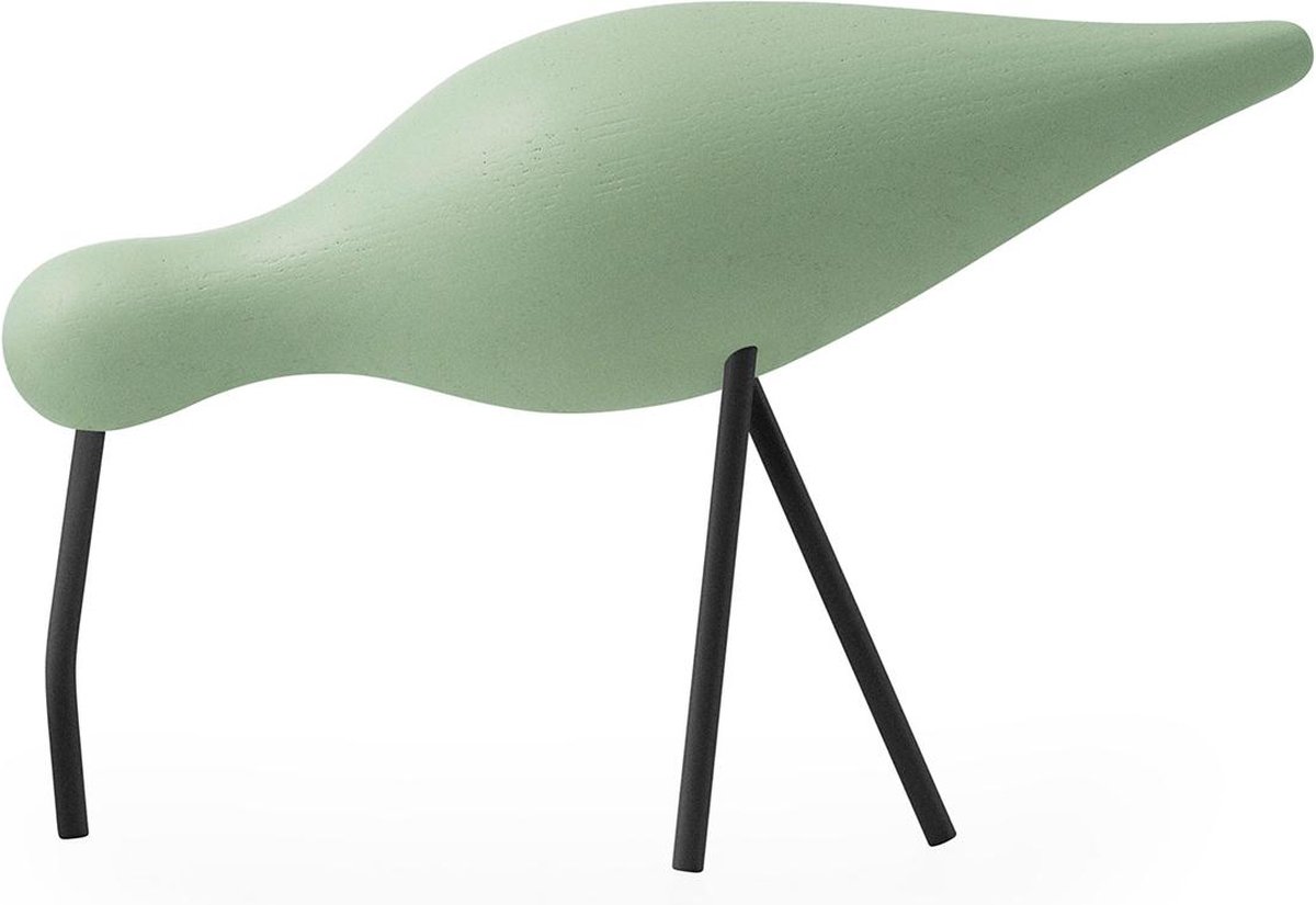 Shorebird Vogel Decoratie Large Dusty Green