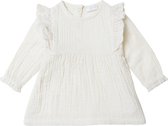 Noppies Girls Dress Cologne long sleeve Meisjes Jurk - Whitecap Gray - Maat 56