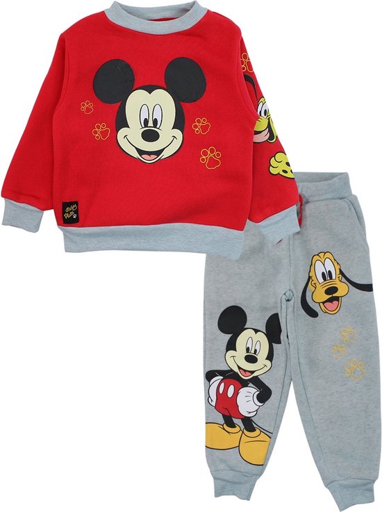 Set Disney Mickey Mouse / Costume de jogging / Costume de maison / Costume de loisirs - Pluton - Taille 104