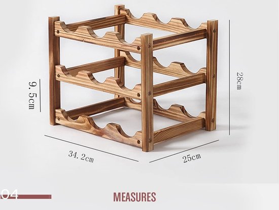 Wijnrek aan de muur gemonteerd, wijnflessenhouder, wandwijnrekken voor wijnflessen, waterfles organizer, metalen keukenopbergplank, bar zwevende planken muurbevestiging, voor drank, champagne, thuis