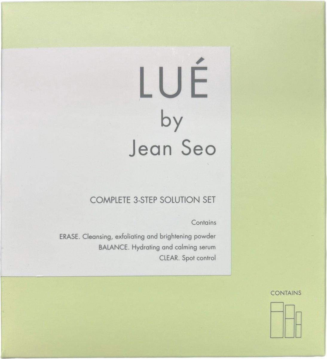 Goedkoopste LUÉ by Jean Seo Skin Solution Set - Gezichtsverzorging set - Een set die in drie stappen zorgt voor een gezonde, gladde en stralende huid