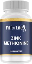 Fit for Life Zink methionine - Goede opname door het lichaam - 15 mg zink per tablet - 100 tabletten