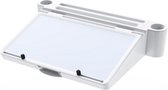 Betrahan - Laptopstandaard - Multifunctionele Laptopstandaard - Wit - Whiteboard - Laptop organizer - Gratis Whiteboard Stiften en Wisser