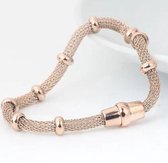 Bracelet fermoir acier inoxydable - Homme et Femme - Rosé -