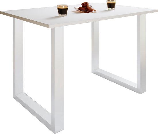 VCM Premium Houten Eettafel Keukentafel Eettafel Xona U Wit Premium Houten Eettafel Keukentafel Eettafel Xona U Wit