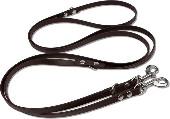 Jack & Russell Alexey Leren Hondenhalsband – Buffelleer Met Handgesneden Patronen – Gevoerd Met Rundleer – Maat S (27,5-34 Cm) – Roestvrij Staal