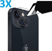 Protecteur d'objectif d'appareil photo - Transparent - Protecteur d'objectif - Verre de protection transparent - 3X - Convient pour : Apple iPhone 14