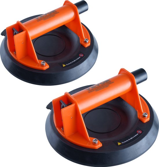 2 Pack 8 zuignap tegellifter glaszuiger, vacuü lifter zuignap
