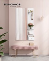 Wandspiegel - Spiegel met opbergruimte - Met lade en plank - Wit