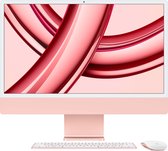Apple iMac 24-inch (2023) - M3 8‑core CPU chip - 8‑core GPU - 256GB SSD - Roze - QWERTY