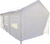 Tente de fête avec parois latérales 3x6m PE 160 gr/ m2 - blanche