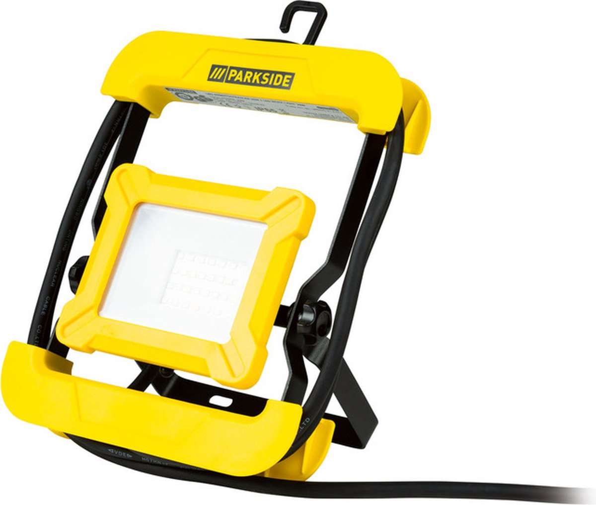 PARKSIDE® LED schijnwerper - Floodlight - Bouwlamp - Stroomverbruik: 20 W - Lichtstroom: max. 1900 lm - Kleurtemperatuur: 4.000 K (neutraal wit)