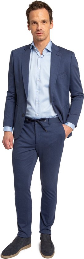 Suitable - Jersey Suit Kobaltblauw - Heren - Maat 48 - Modern-fit