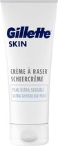 Crème à Raser Gillette Skin - Peaux Ultra Sensibles - 175 ml