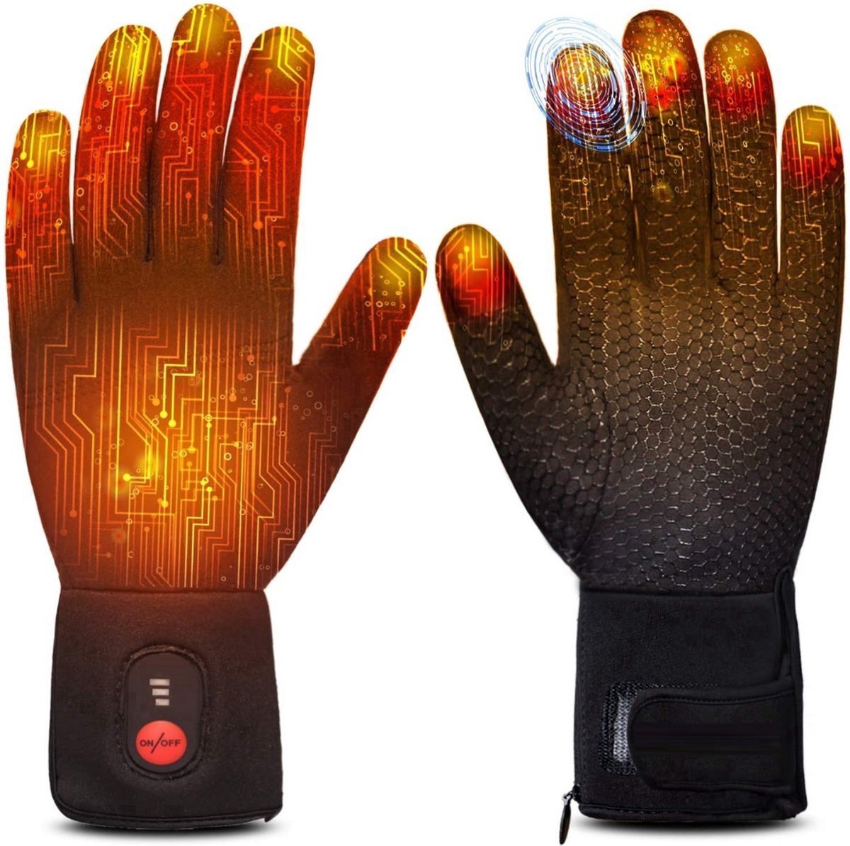 Velox Verwarmde Handschoenen M 3 Standen - Wintersporthandschoenen - Handschoenen met Verwarming