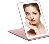 Make Up - Spiegel - Opvouwbaar - Led verlichting - Roze