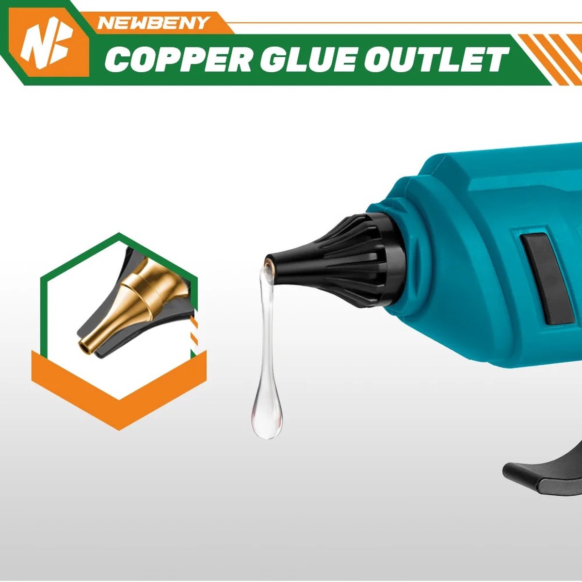 Makita 18 V Lijm- en kitspuit DCG180ZXK lijmpistool Blauw/zwart, Accu en oplader niet inbegrepen