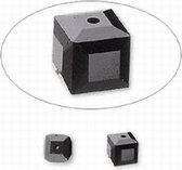 Swarovski Elements, 6 stuks kubus kralen (5601), 6mm, jet