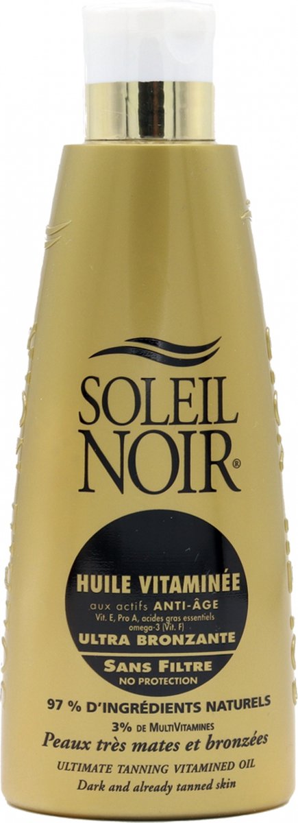 Soleil Noir Ultra-Bronzing Gevitamineerde Olie Filtervrij 150 ml