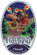 Les Anis de Flavigny - Anijspastilles met cassis smaak - Bewaardoosje ovaal 50 gram anijssnoepjes