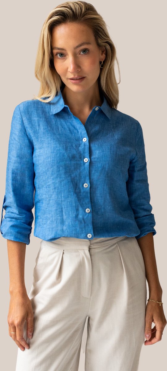 Elm blouse Mid blue / S