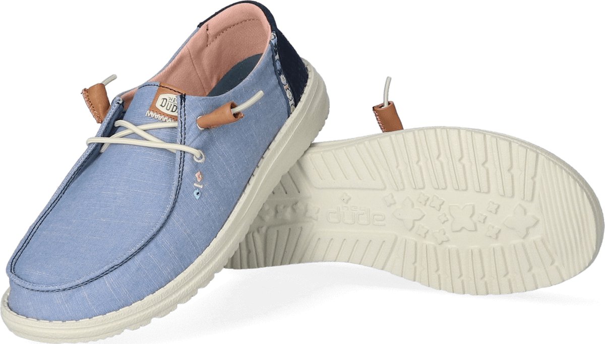 HEYDUDE - Wendy Chambray Boho - Dames - Instappers - Blauw