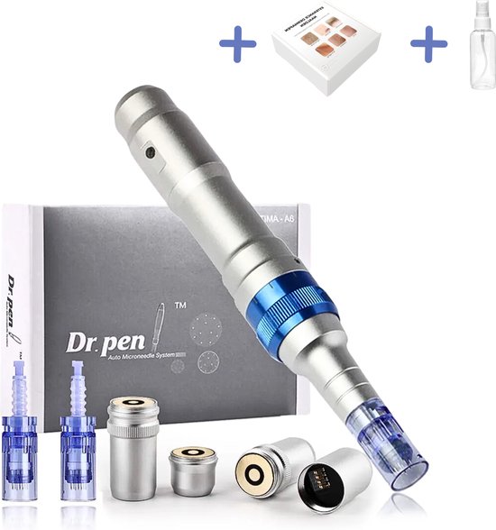 Dr.Pen A6 Ultima draadloze dermapen met twee vervangbare batterijen
