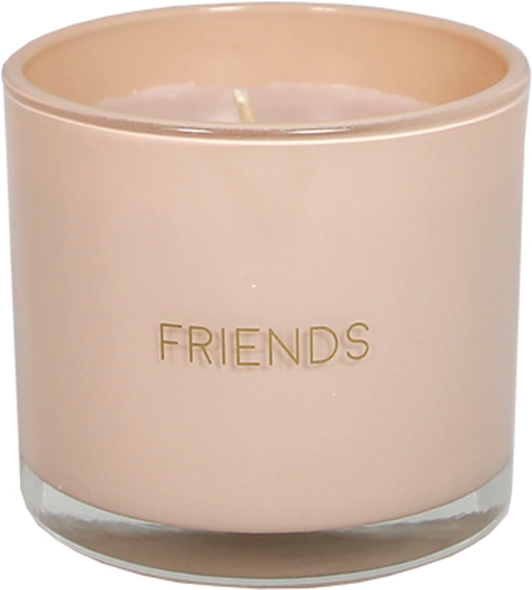 MY FLAME - sojakaars met wensarmbandje - 'Friends' - Green Tea Time - 35 branduren - Roze
