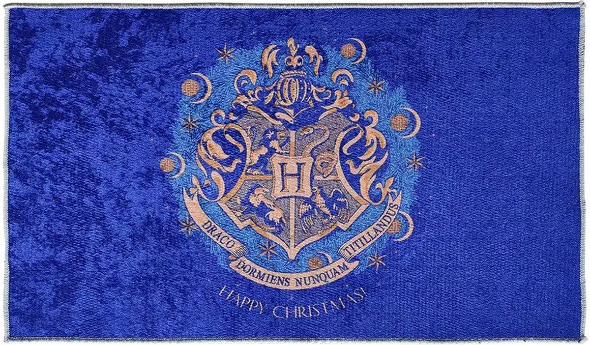 Wizarding World - Harry Potter - Deurmat - Zweinstein Kerstlogo 45x75cm