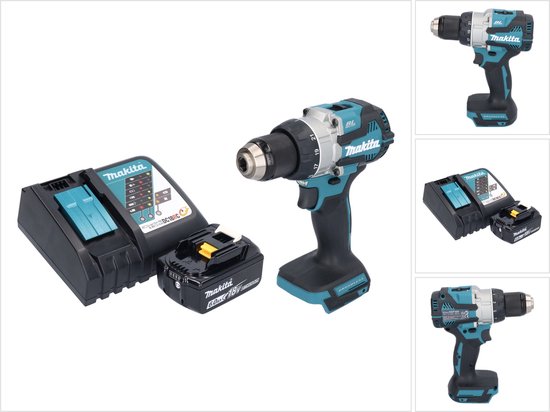 Makita DDF 489 RG1 accuboormachine 18 V 73 Nm borstelloos + 1x oplaadbare accu 6.0 Ah + lader
