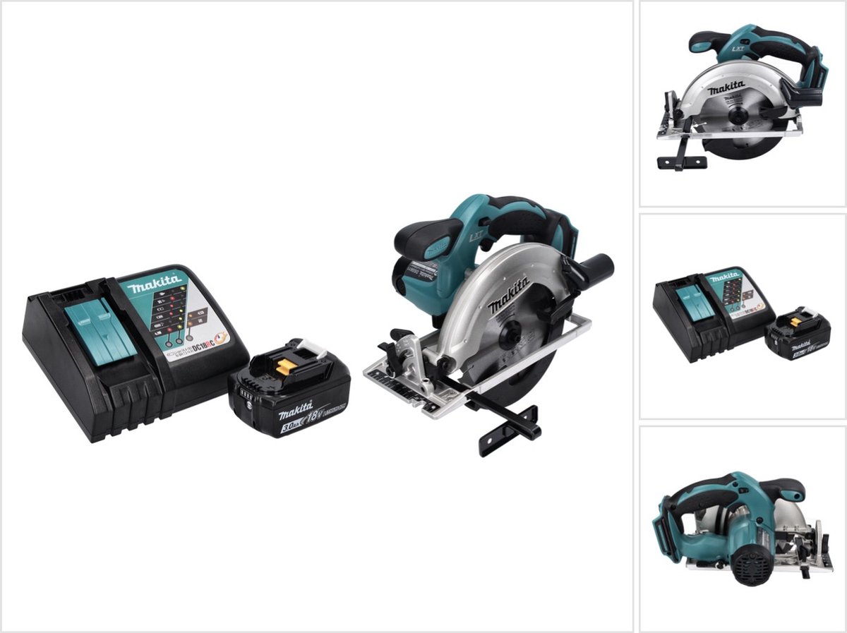Makita DSS 611 RF1 accucirkelzaag 18 V 165 mm + 1x accu 3.0 Ah + lader